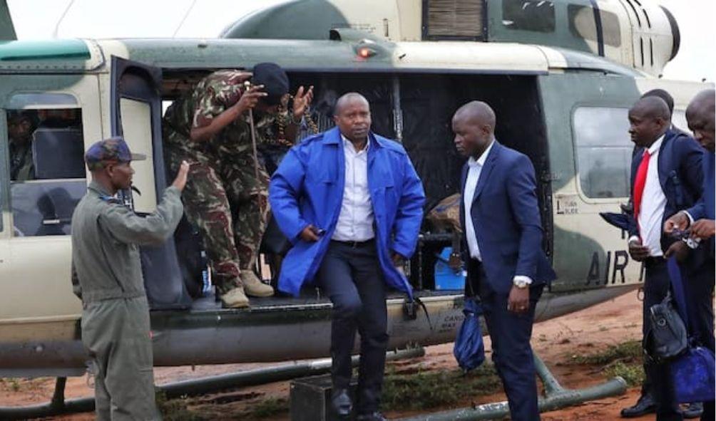 Military choppers land in Shakahola as detectives intensify operation.