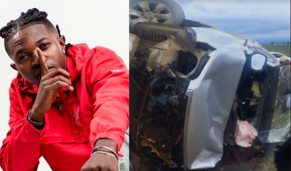 Musician Mr. Seed Hospitalized with Fractured Pelvis After Nanyuki Car Crash