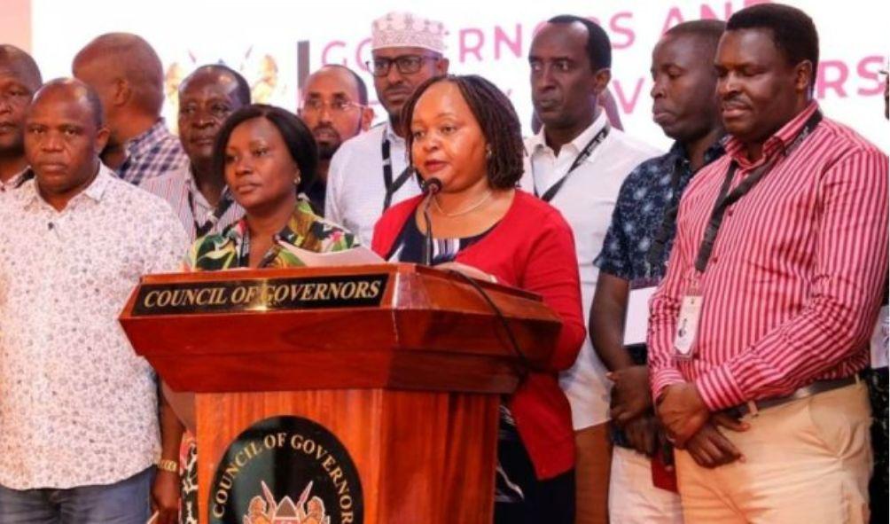 A group of governors led by Governor Waiguru