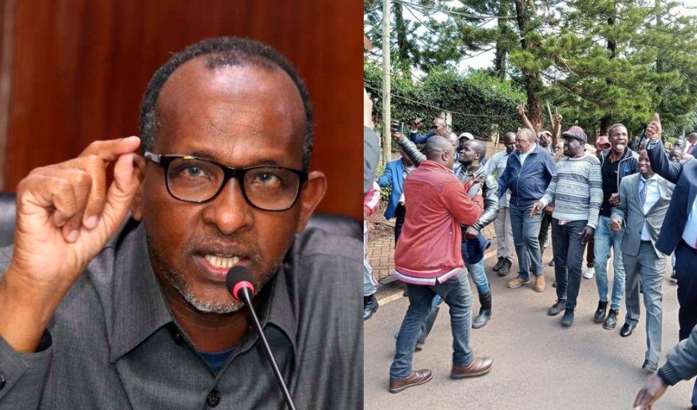 Duale Scolds Uhuru for Criticizing Police at Jubilee HQ