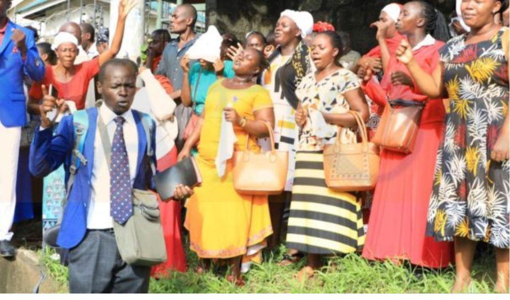 Pastor Ezekiel's Assistant and Followers Protest Outside Court