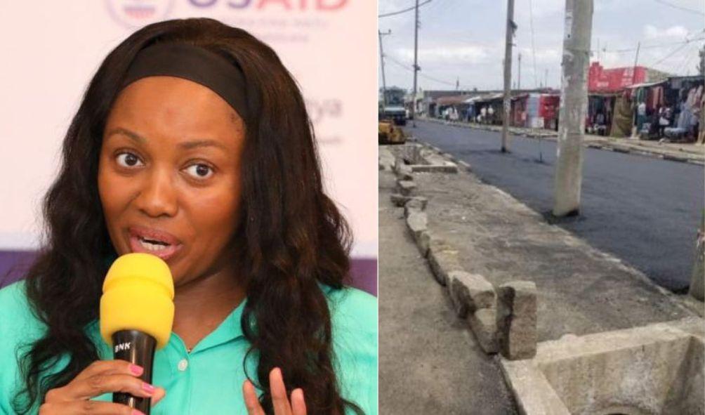 Kihika Takes Action: Uproar Over KPLC Poles on Tarmacked Road