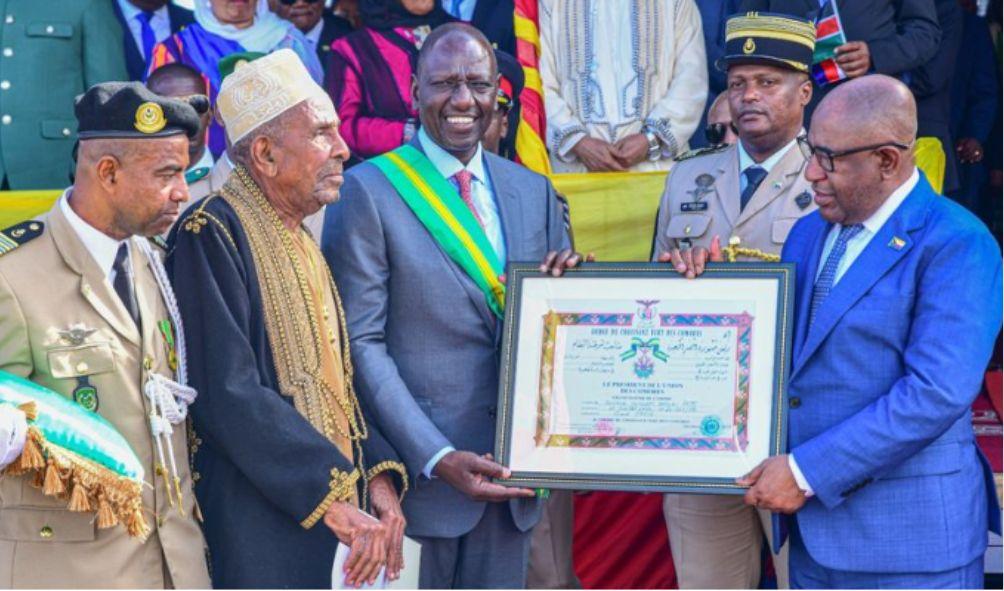 Comoros Bestows Highest Honor on President Ruto