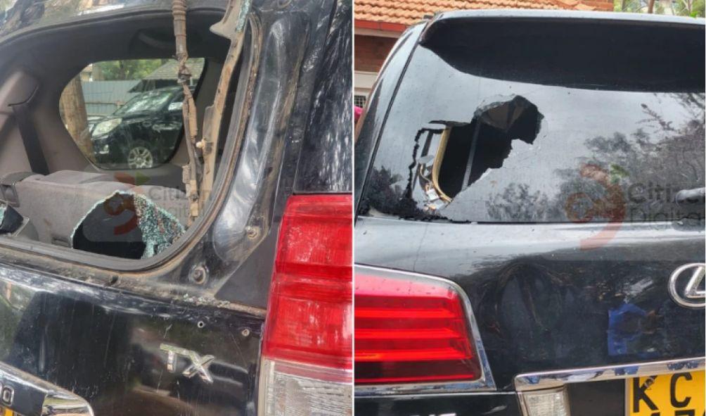 Raila's Car Damaged in Saba Saba Clash