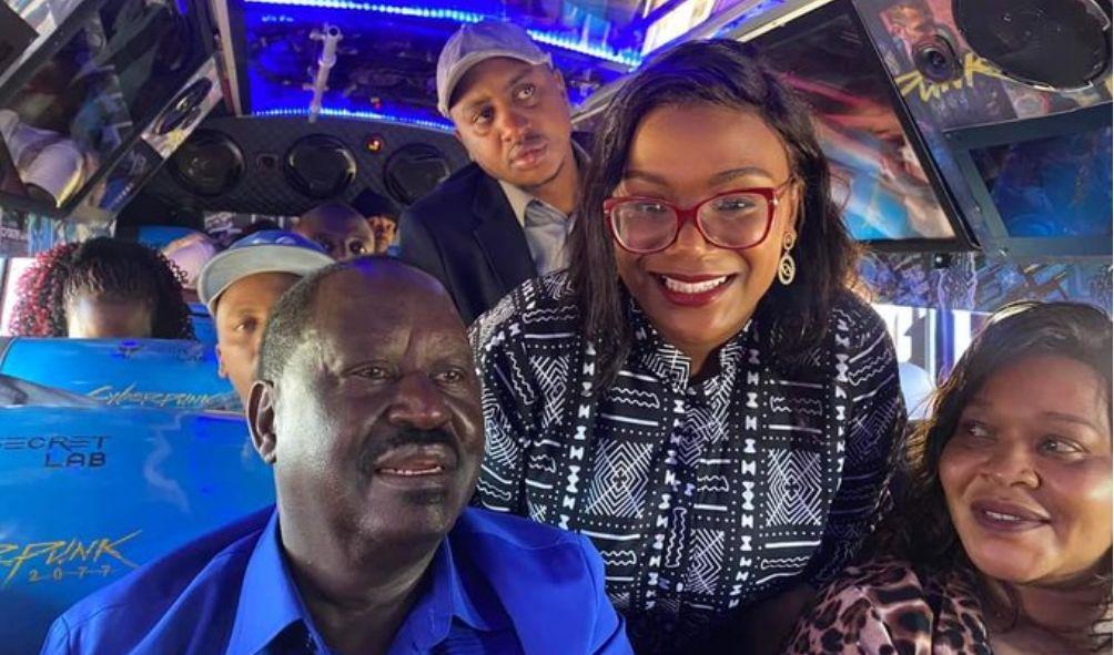 Raila Takes Matatu to Work