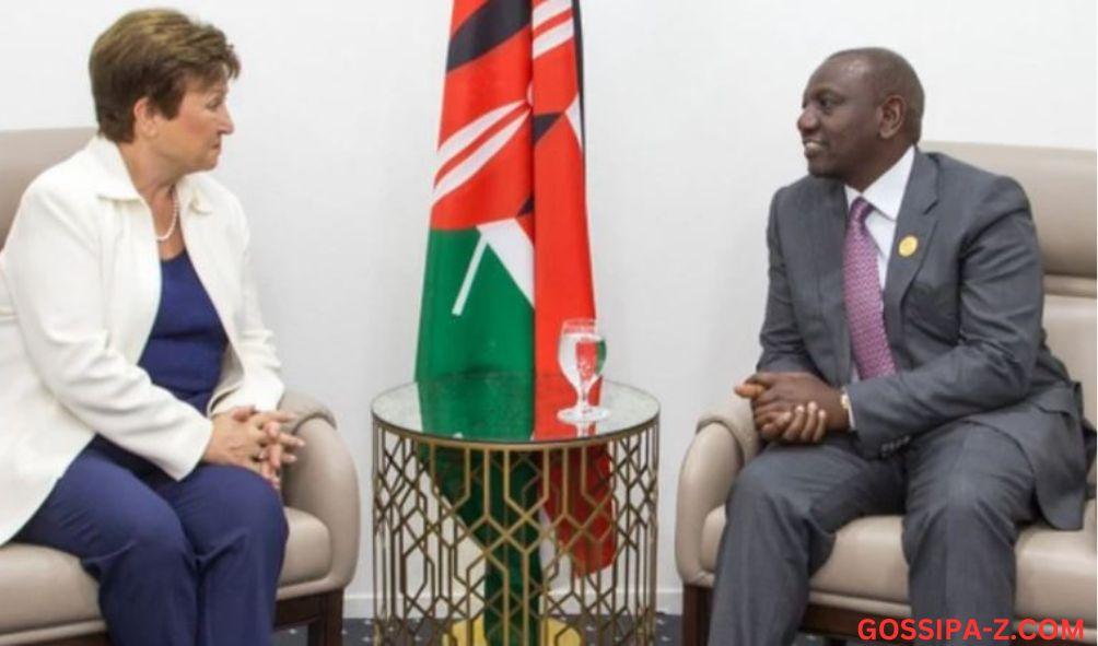 President William Ruto and IMF Managing Director Kristalina Georgieva in Sharm El-Sheikh, Egypt on Tuesday, November 8, 2022.