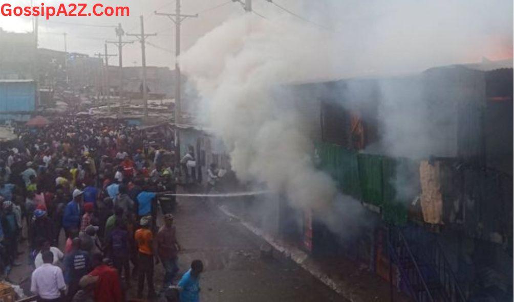 Mathare Youth Stone Firefighters While on Duty