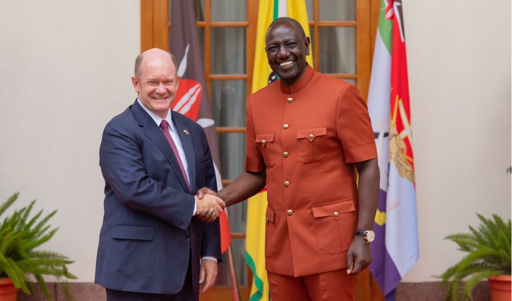 Ruto Meets US Senator Coons