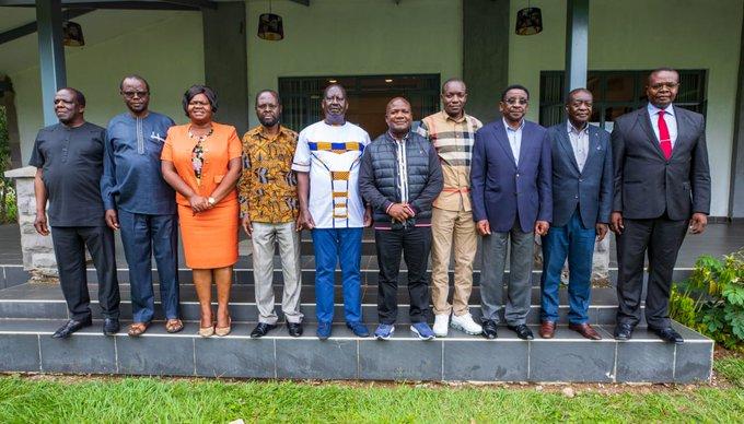 Raila meets Azimio governors from the Lake Region Economic Block