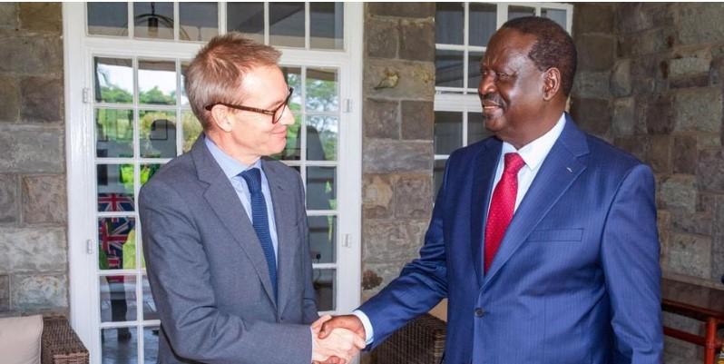 Raila holds talks with British envoy ahead of King Charles visit to Kenya