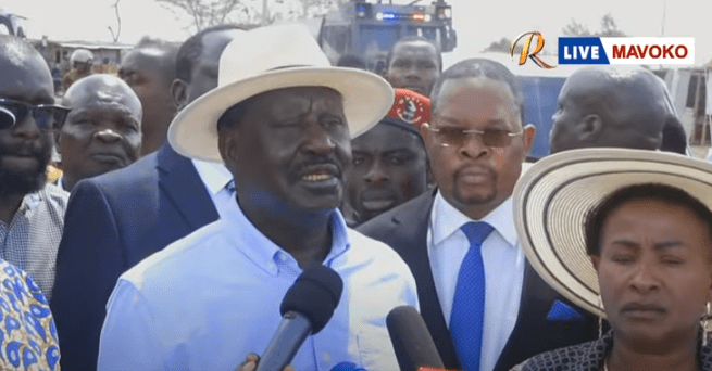 Portland evictions are ungodly! Raila slams Ruto after being denied access