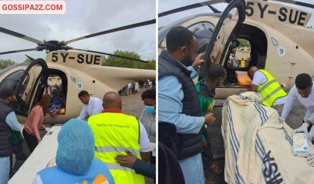 Isiolo Governor Abdi Hassan Calls Helicopter to Save Pregnant Woman From Floods