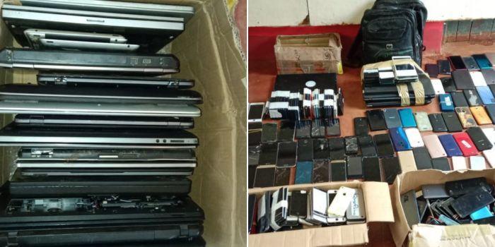 DCI Arrest Notorious Phone Snatching Syndicate In Nyeri, Recover Over 400 Phones