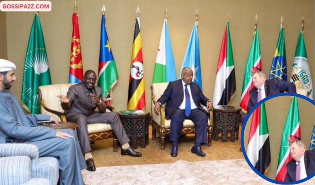 Puzzle As Kenyan Flag Appears Upside Down at IGAD Meeting Attended by Ruto