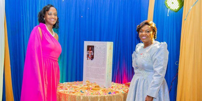 Pastor Dorcas Rigathi (right) during the launch of the Jesus’ Africa Book by Pastor Patience Museveni Rwabwogo, the daughter of Ugandan President Yoweri Museveni on December 6, 2023.