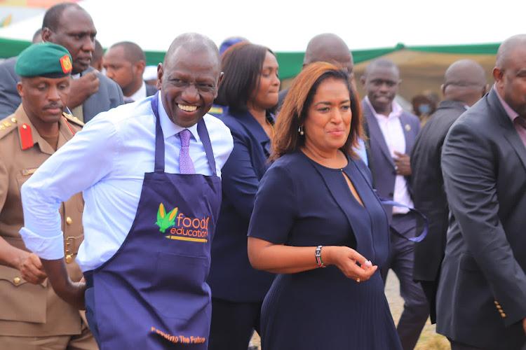 President William Ruto and Nairobi Woman Representative Esther Passaris at a past event.