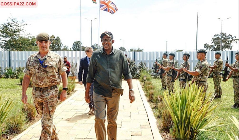 CONTROLLED: Defence CS Aden Duale when he visited British Army Training Unit in Nanyuki, Kenya