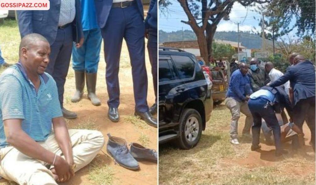 Scenes at Machakos Law Court on January 31, following the arrest of Kalama ward Member of County Assembly Boniface Maeke.