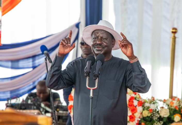 ODM leader Raila Odinga. PHOTO/@RailaOdinga/X