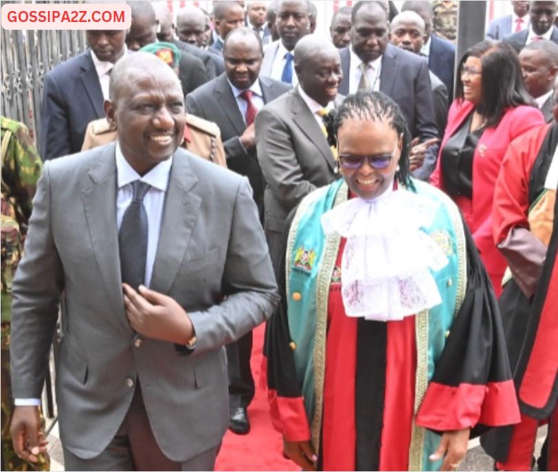 President William Ruto and Chief Justice Martha Koome on November 4, 2022