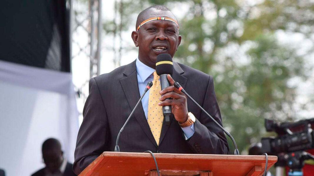 Kapseret MP Oscar Sudi during the swearing-in ceremony of Uasin Gishu County Governor Jonathan Bii Chelilim at Eldoret Sports Club on August 25, 2022