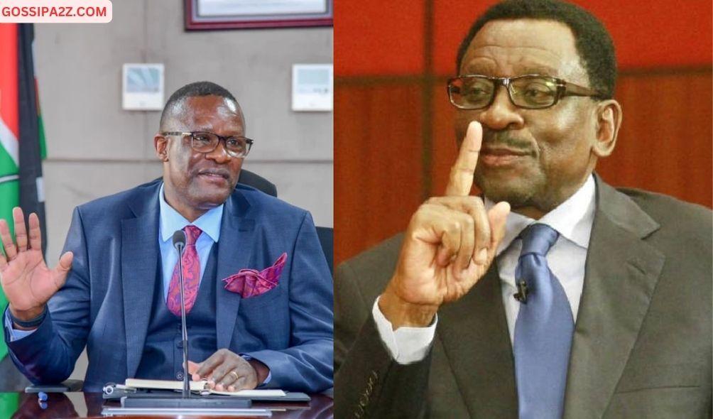 A side by side image of ICT CS Eliud Owalo and Siaya Governor James Orengo.