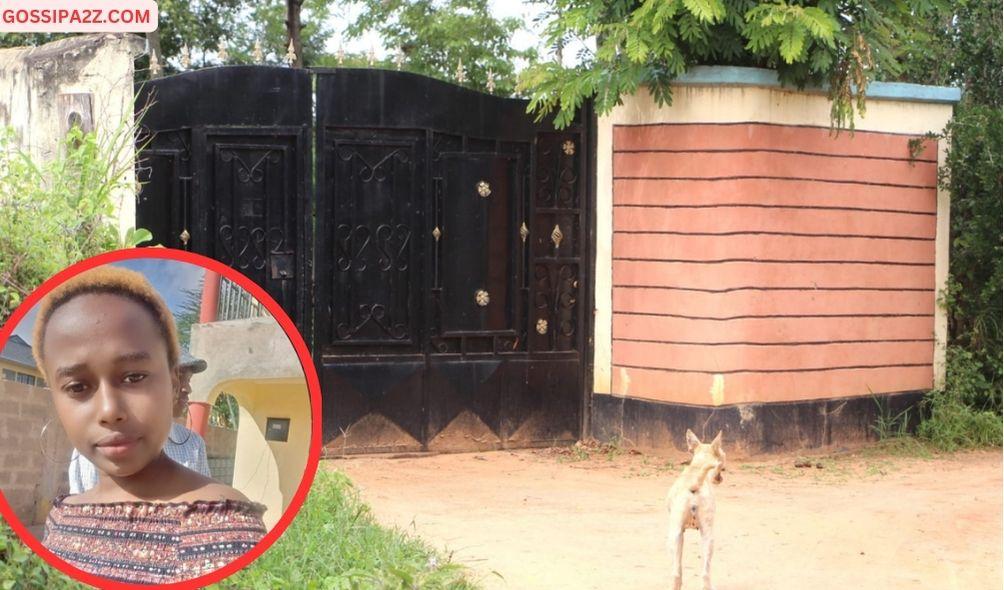 The gate to the compound of Steven Mutea’s homestead at Mukimwanai Village in Makueni County on January 17, 2023. JKUAT student Rita Waeni was buried here on February 5, 2024 in a low key ceremony.