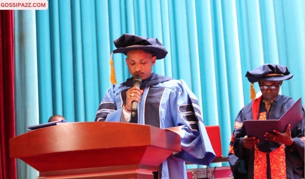 Embakasi Member of Parliament Babu Owino graduates with an Honorary Doctorate Degree in Political Leadership from Weldios University in Benin on November 12, 2023