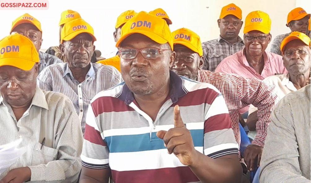 ACTIVATED: ODM vice chair Shaban Luchesi speaks in a press briefing at the Last Moran Hotel in Msambweni, Kwale County on Thursday, February 8, 2024.