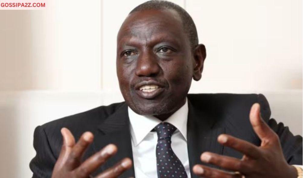 President William Ruto during an interview on February 9, 2024.