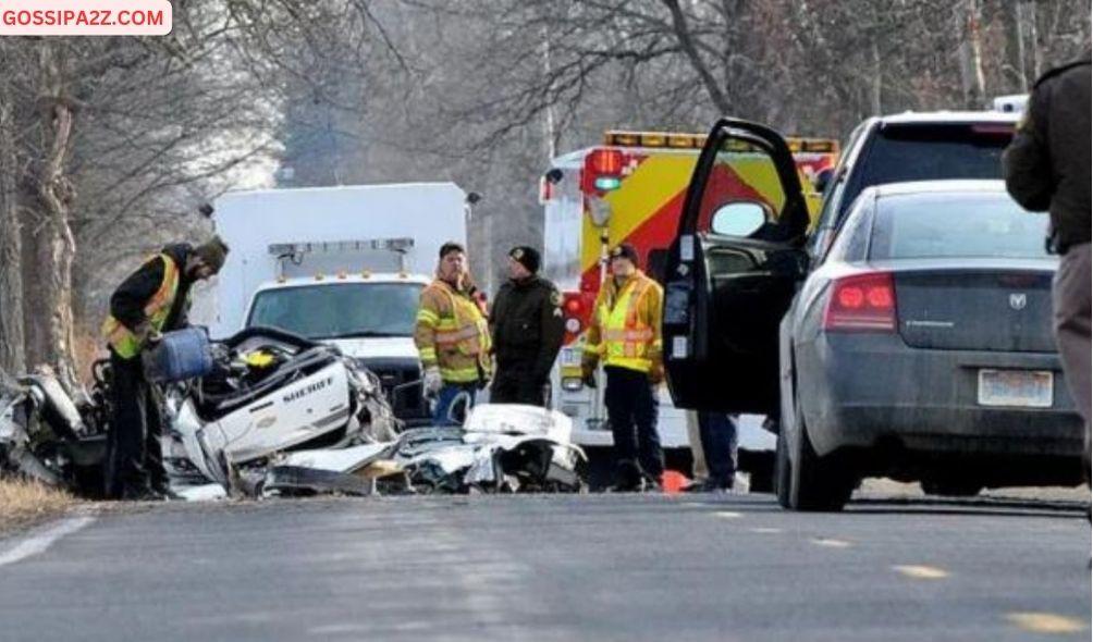 Ingham County sheriffs clear the scene of a fatal accident in Michigan on December 7,2014.