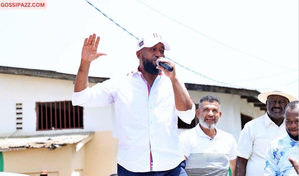 Former Mombasa Governor Hassan Joho speaks during a meet and greet session in Mombasa on February 13, 2024.