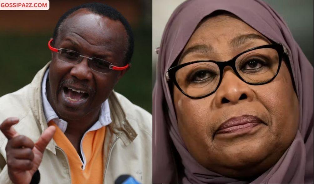 President William Ruto's economic adviser David Ndii (left) and Tanzanian president Samia Suluhu.