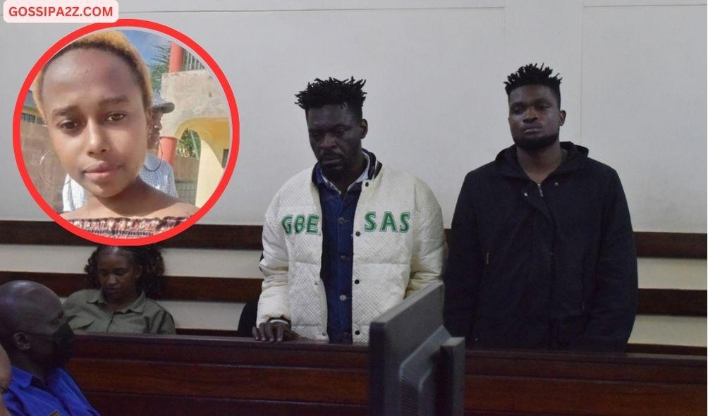 The two suspects, William Ovie Opia and JohnBull Asibor, were arraigned before the Chief Magistrate, Makadara Law Courts, on Monday, a week after the murder at a rented room in Roysambu.