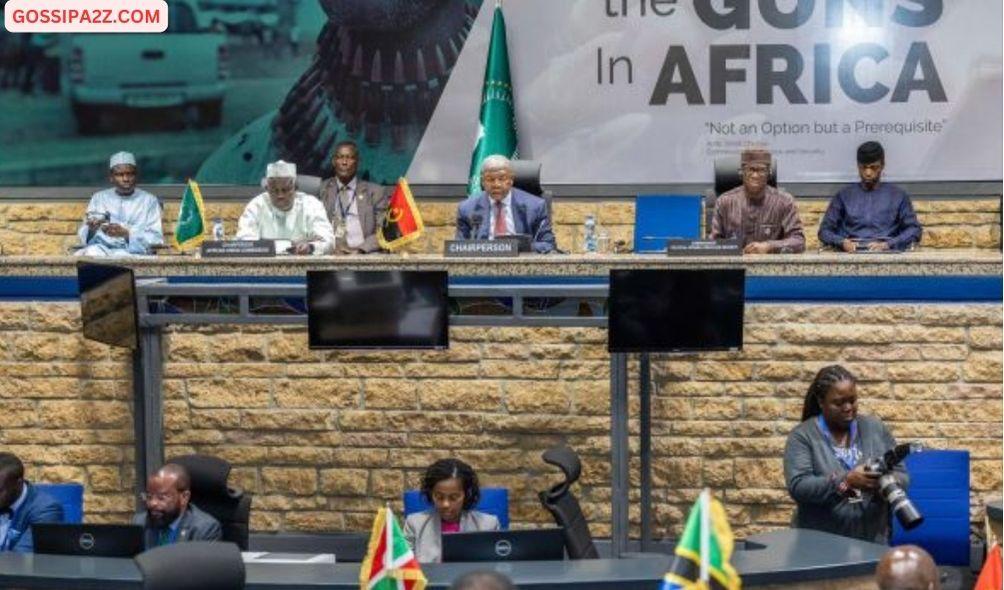 African Heads of State attending the African Union's Peace and Security Council Mini-Summit on the Eastern Democratic Republic of the Congo at the AU Headquarters in Addis Ababa, Ethiopia on February 16, 2024