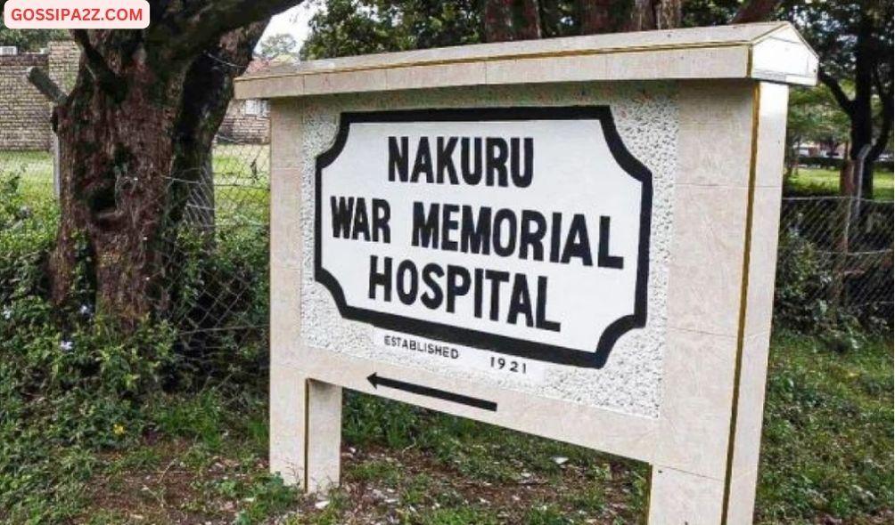 Nakuru War Memorial Hospital sign post.