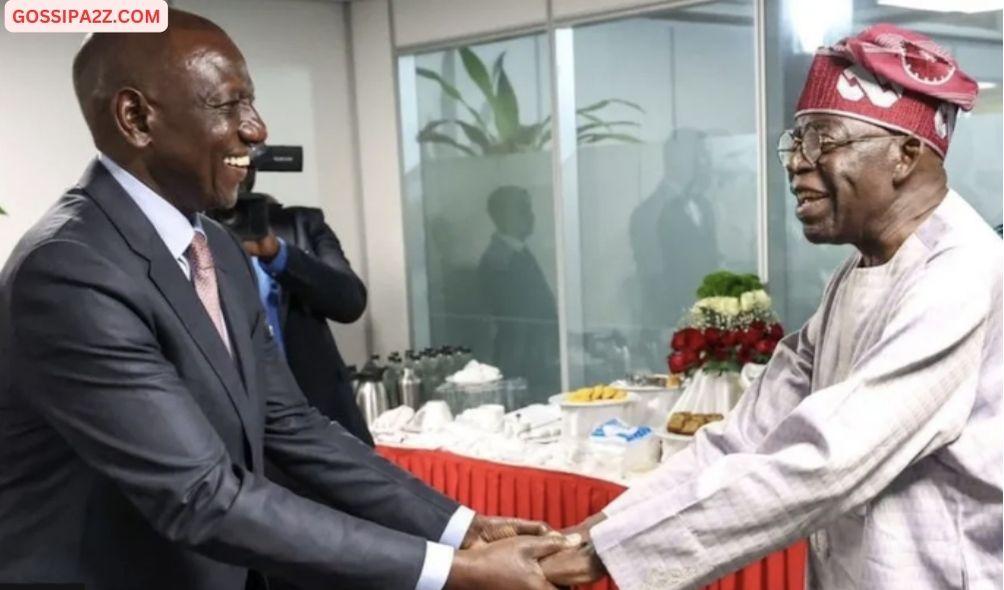 Critics have targeted both Kenyan President William Ruto (L) and Nigerian President Bola Tinubu (R) for the number of trips they have made