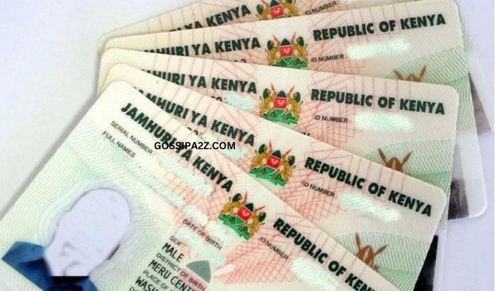 A photo of Kenyan ID cards