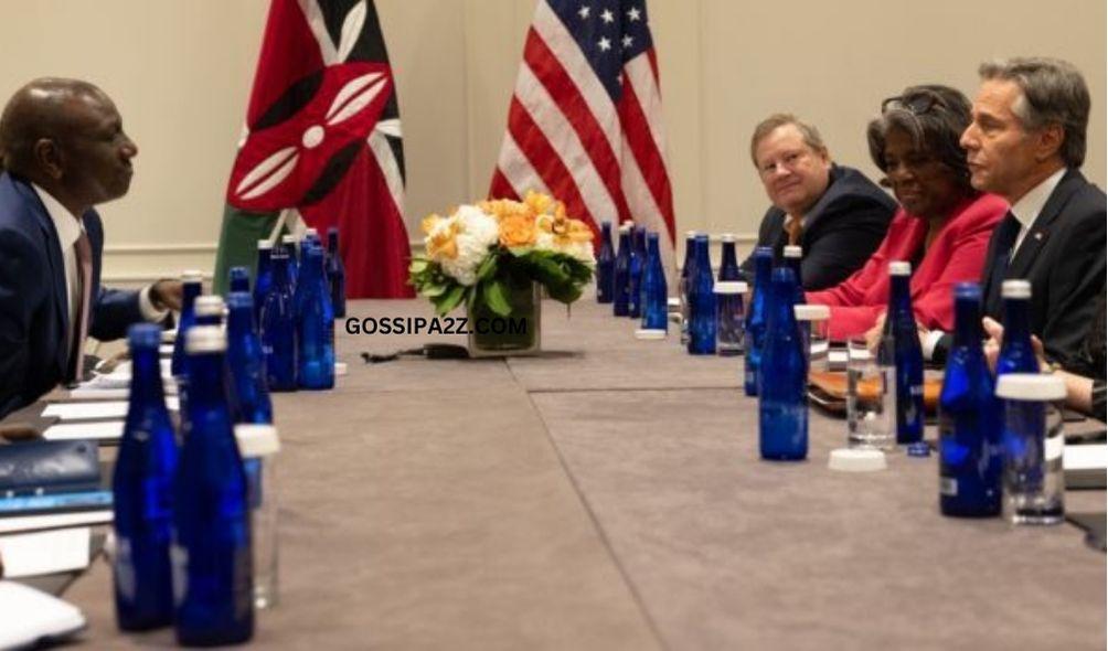 US Secretary of State Antony Blinken during a meeting with President William Ruto on September 21, 2023.