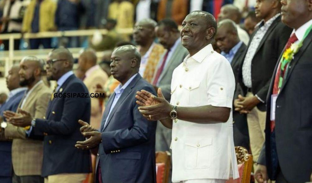 President William Ruto and Deputy president H.E. Rigathi Gachagua, EGH attend AIPCA Church Centenary celebrations at Kasarani Stadium.