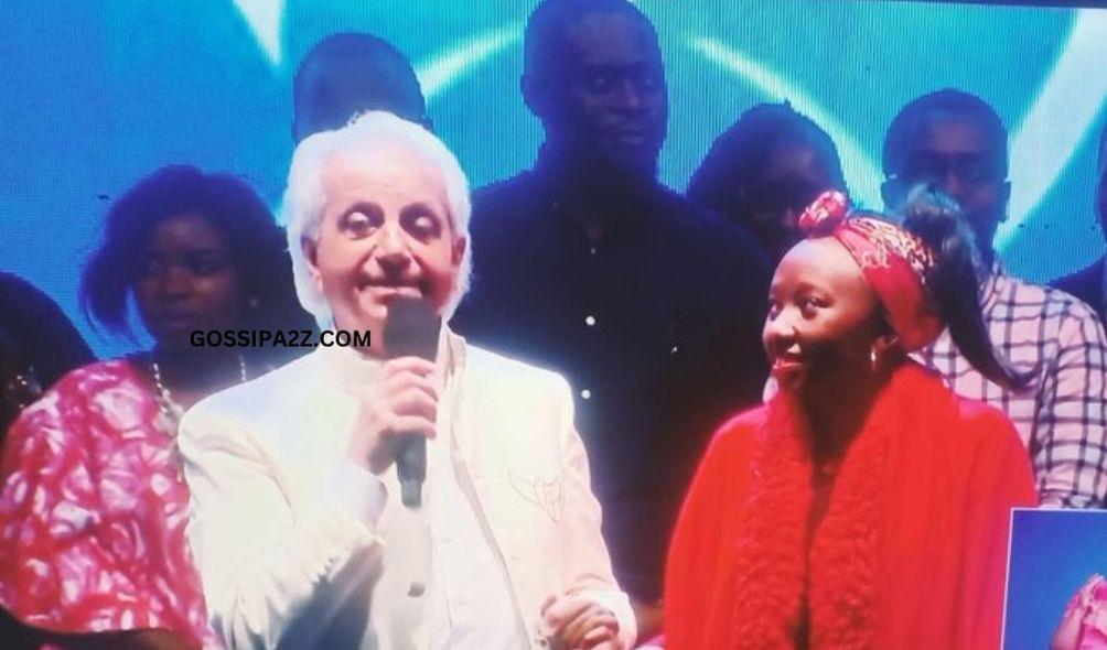 First Daughter Charlene Ruto being prayed for by Pastor Benny Hinn on February 25, 2023.