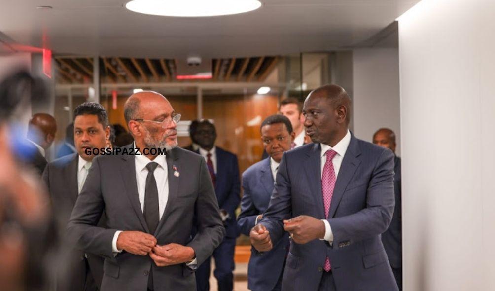 President William Ruto and Haiti Prime Minister Ariel Henry