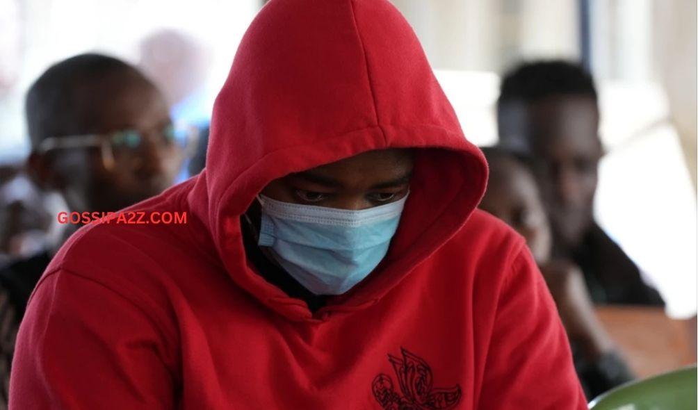 Lawrence Gitonga, a suspect in the murder of a 19-year-old girl in Thome Estate appears at the Makadara Law Courts on Thursday, March 7, 2024