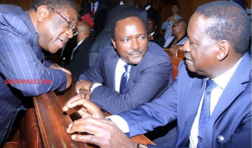 Azimio Leader Raila Odinga and former Attorney General Amos Wako.