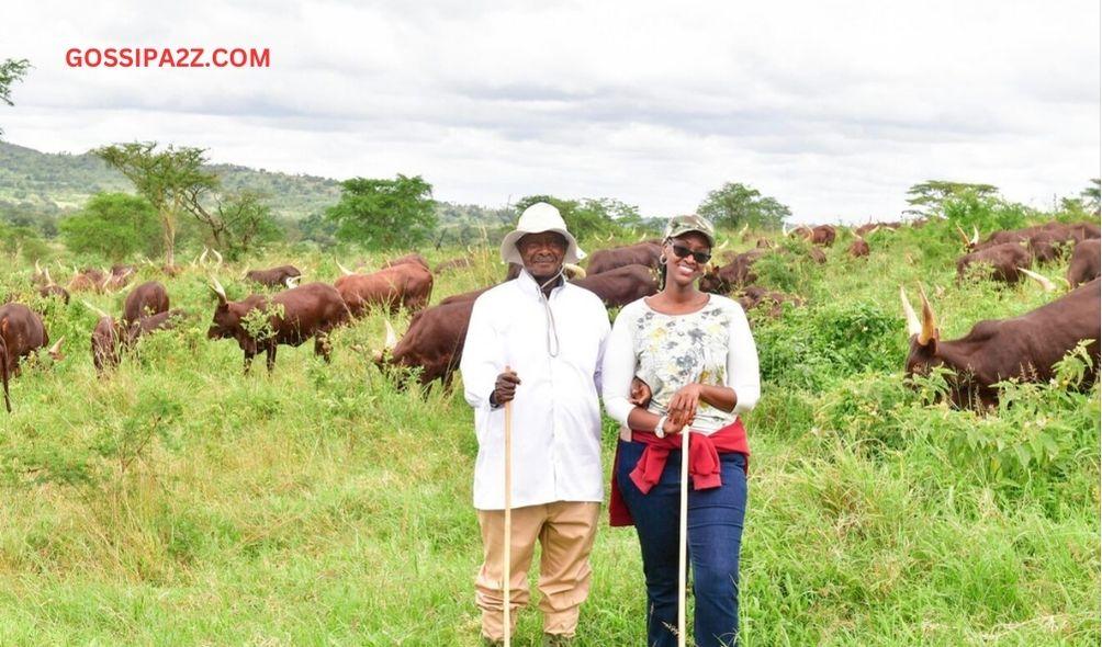 Uganda President Yoweri Museveni with his daughter Diana.