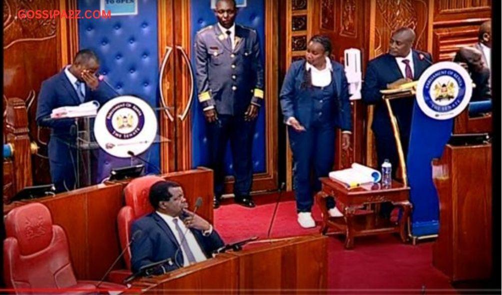 Witness breaks down in Senate at impeachment hearing on Wednesday March 13