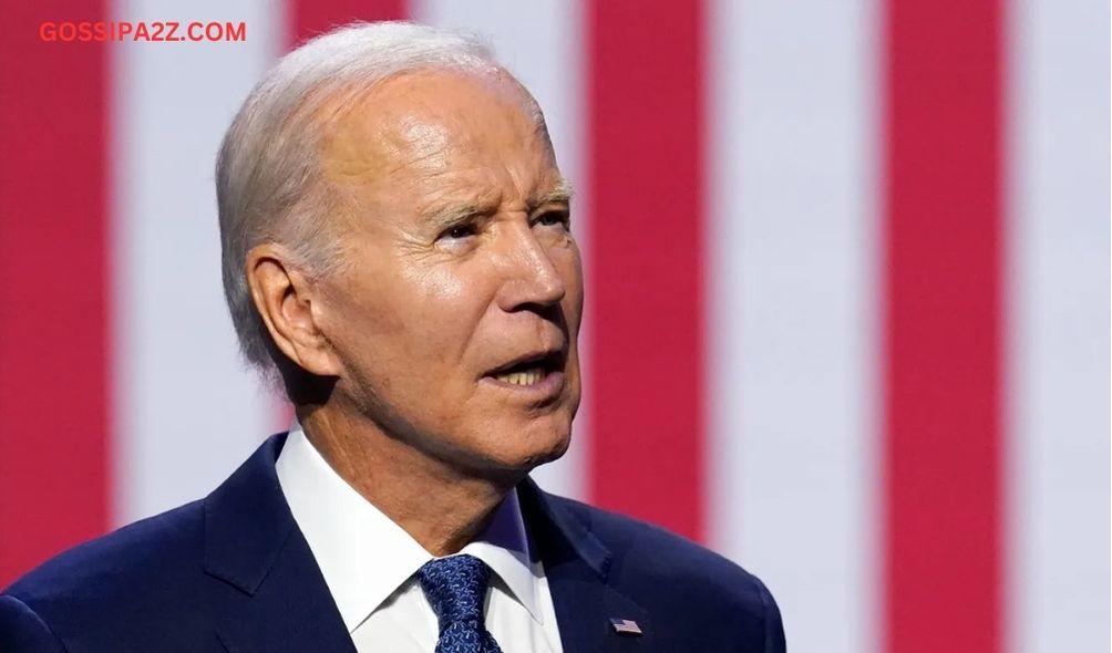 US President Joe Biden speaking during an event