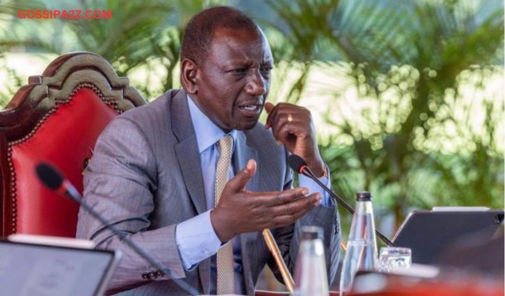 President William Ruto chairing a cabinet meeting at State House, Nairobi on March 13, 2023.