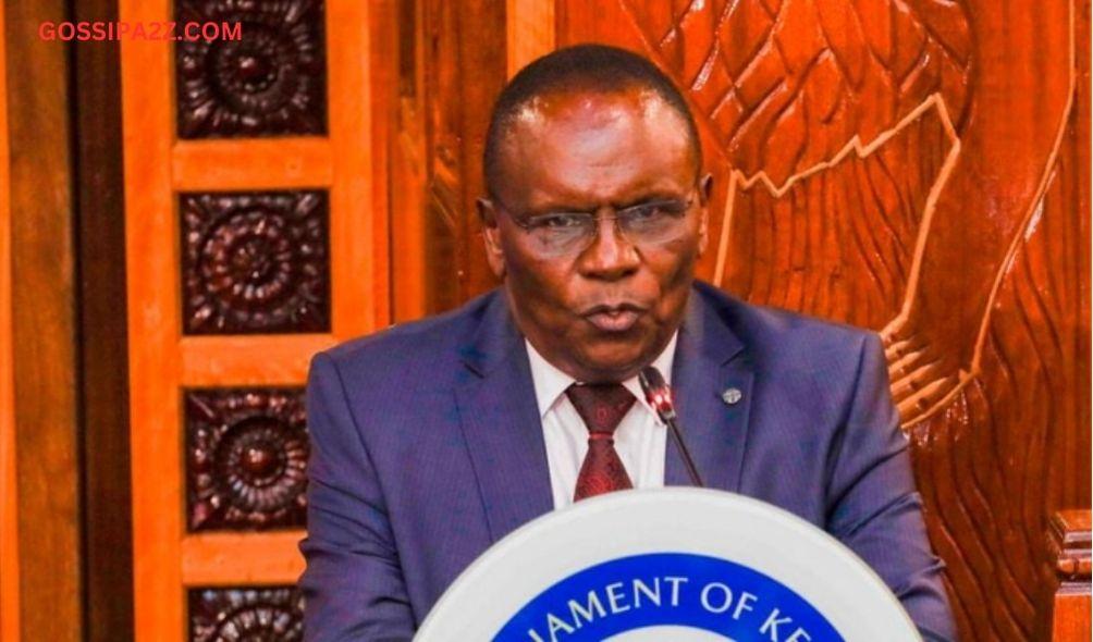 Ousted Kisii Deputy Governor Robert Monda when he appeared before the Senate on Wednesday, March 13, 2024 for his impeachment hearing.