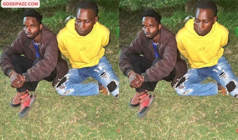 The Two Who Were Arrested John Mwangi alias Mankufa(left) and James Mwandiki